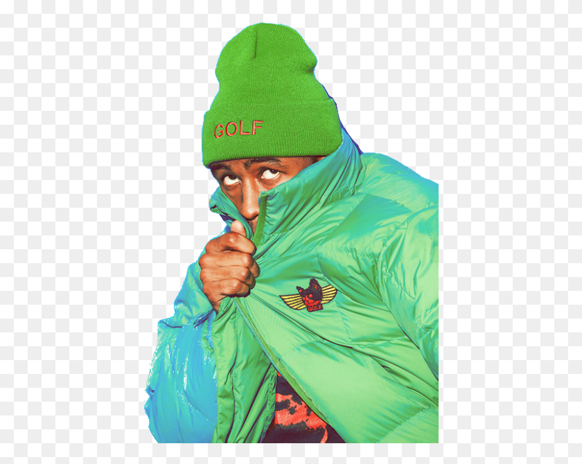 426x610 Tyler The Creator Tyler The Creator Golf Wang Beanie, Clothing, Apparel, Coat HD PNG Download