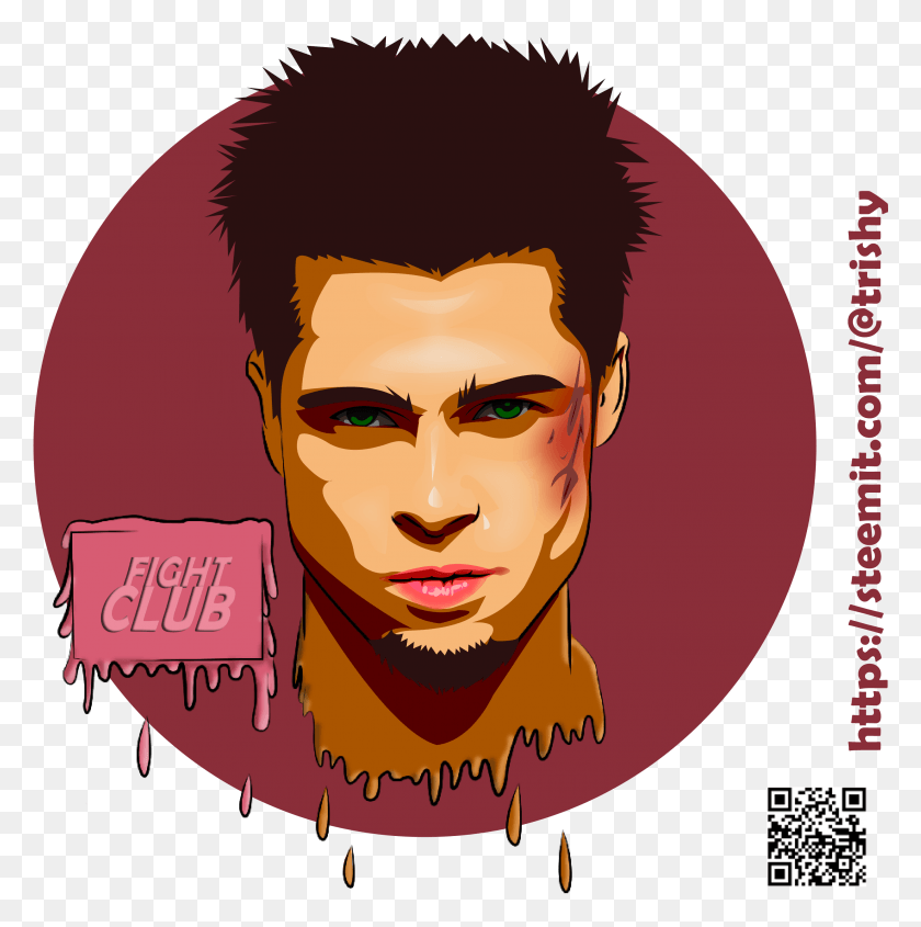 2752x2771 Tylerdurden Illustration, Head, Face, Person HD PNG Download