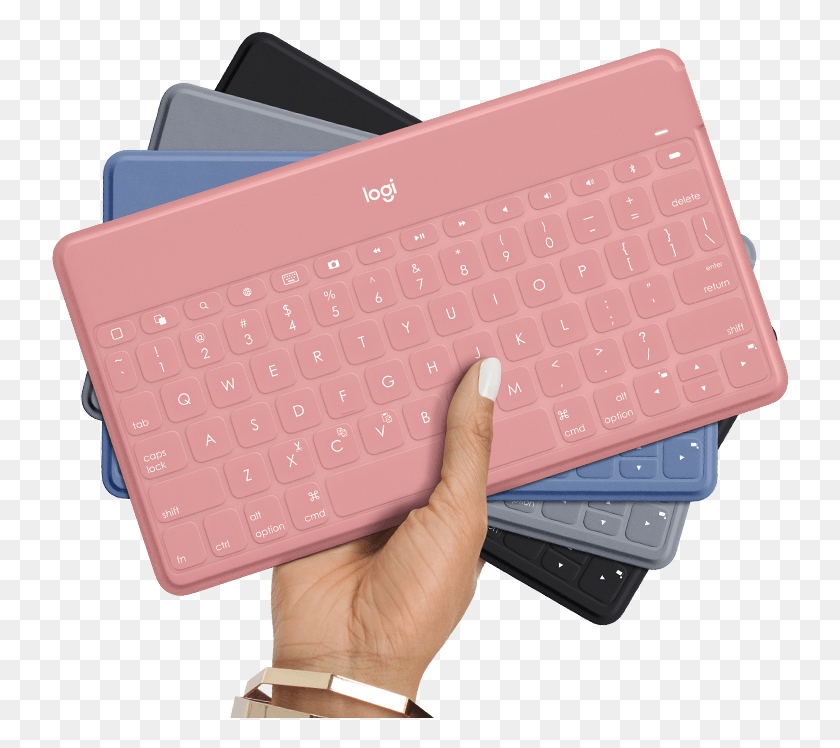 738x688 Type It Out In Style Logitech Keys To Go Pink, Computer Keyboard, Computer Hardware, Keyboard HD PNG Download
