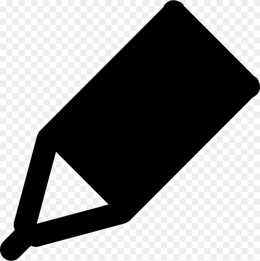 Type The Pencil Icon Comments, Triangle Transparent PNG