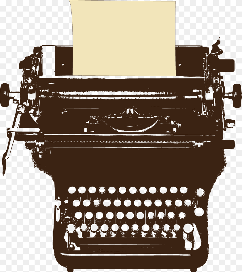 2227x2500 Typewriter, Paper, Text, Computer Hardware, Electronics Sticker PNG
