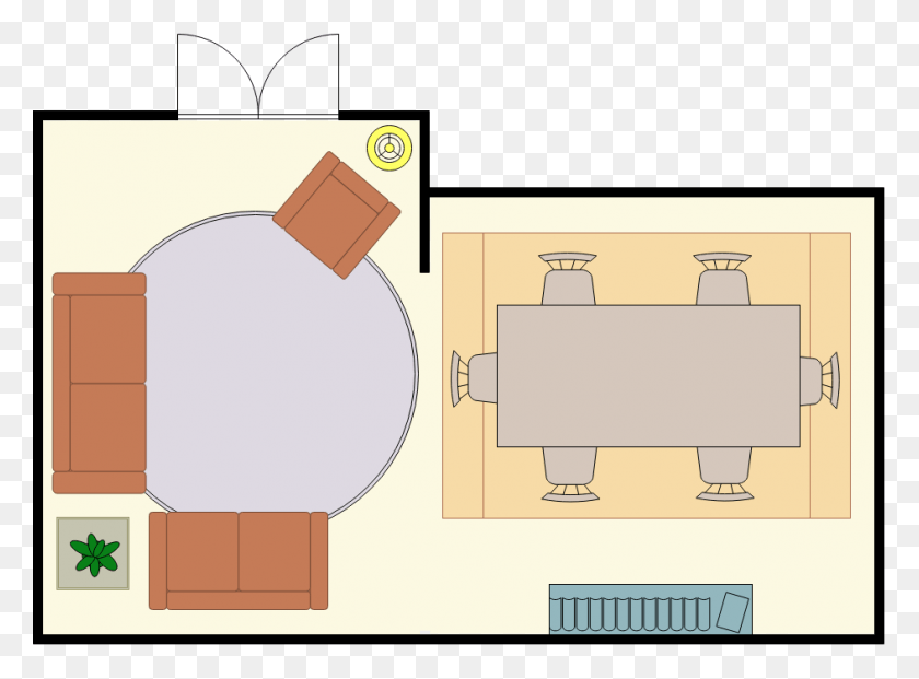 944x679 Typical Living Room Layout Cartoon, Diagram, Plot, Plan HD PNG Download