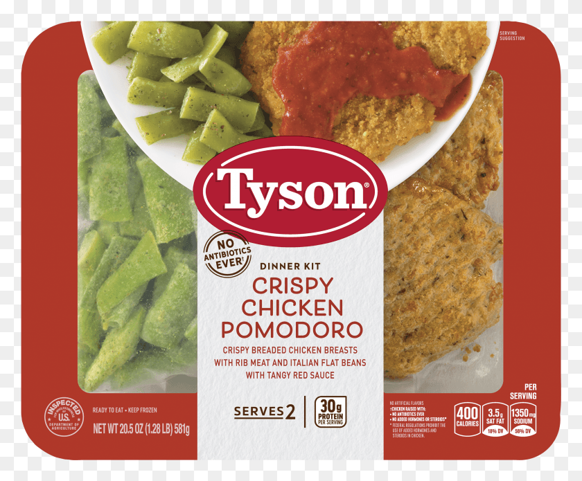 2401x1955 Tyson Полностью Приготовленный Обеденный Набор С Курицей Pomodoro Tyson Frozen Meal Kits Hd Png Скачать