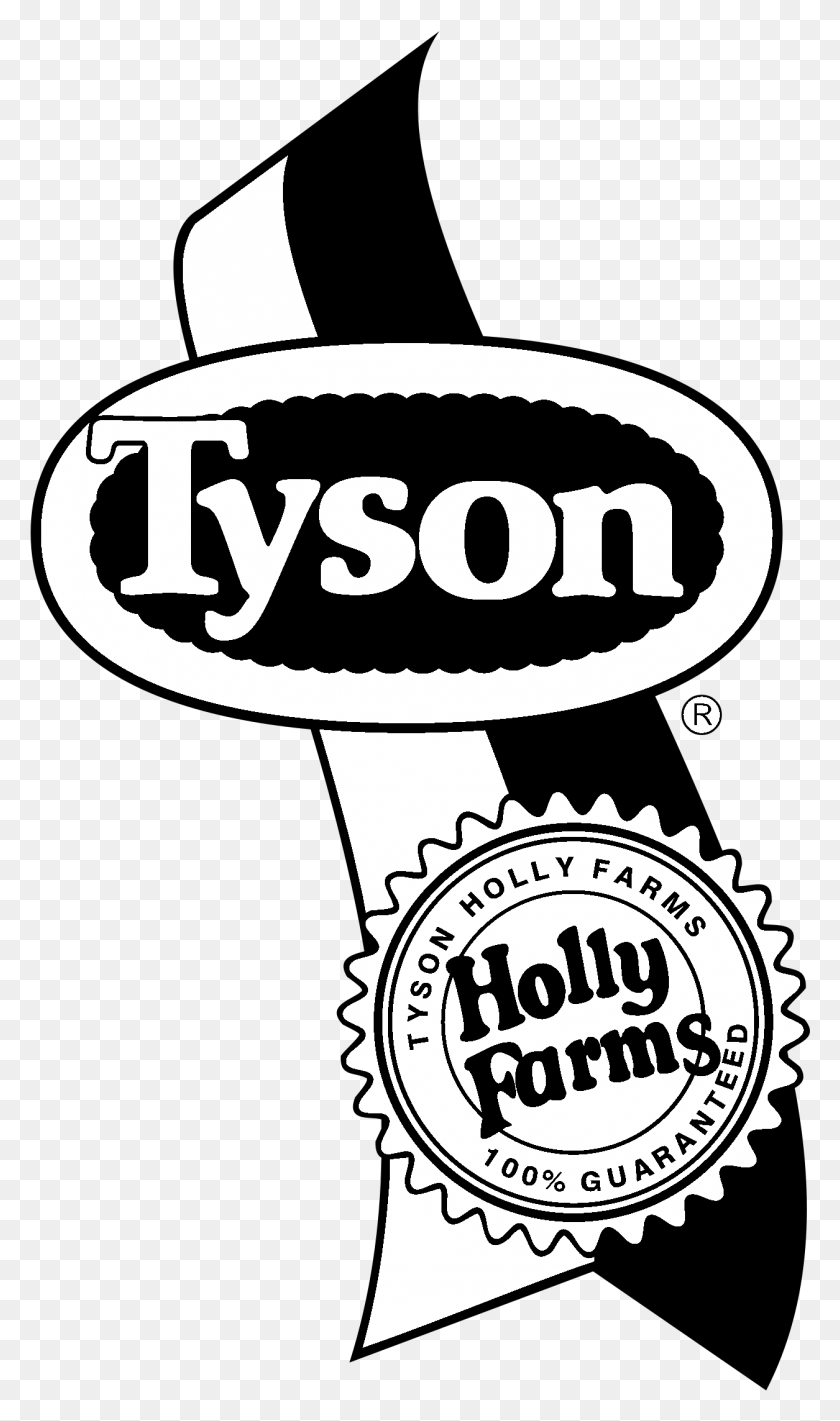1255x2191 Tyson Logo Black And White, Label, Text, Plant HD PNG Download