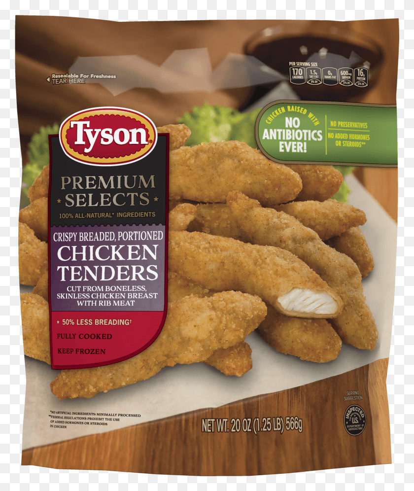 1999x2401 Tyson Premium Selects Crispy Breaded Portioned Chicken Tyson Premium Selects Chicken Tenders HD PNG Download