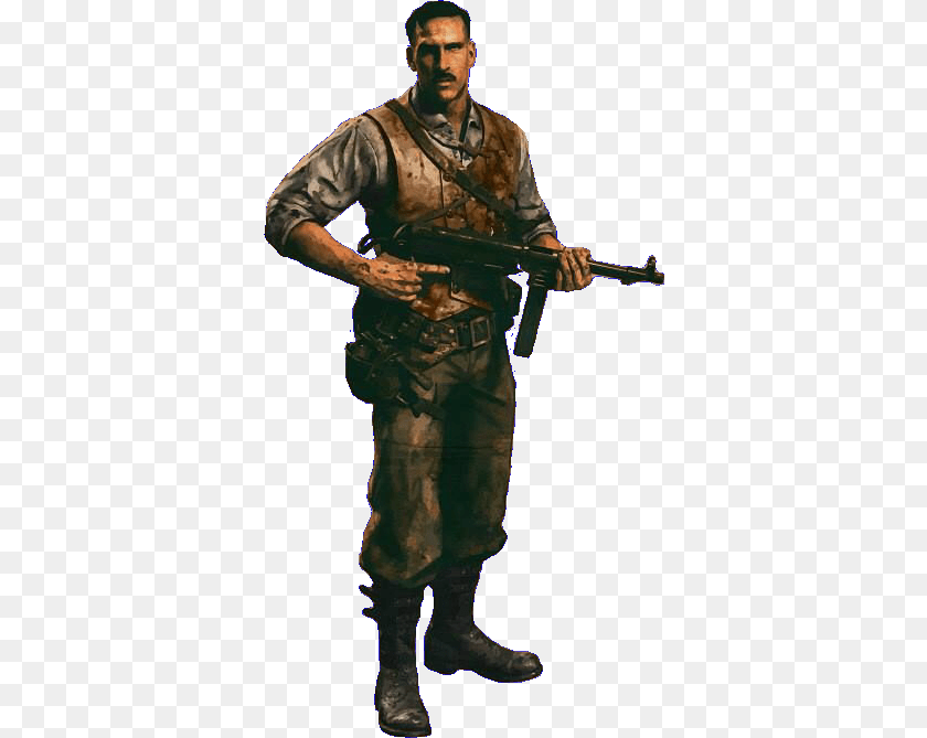 363x669 Tz Origins Dr Edward Richtofen Origins By Dampd Steampunk Character, Adult, Rifle, Person, Man Clipart PNG