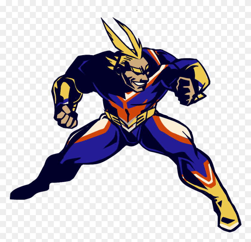 843x811 U S Of Smash Transparent All Might, Person, Human, Manga HD PNG Download