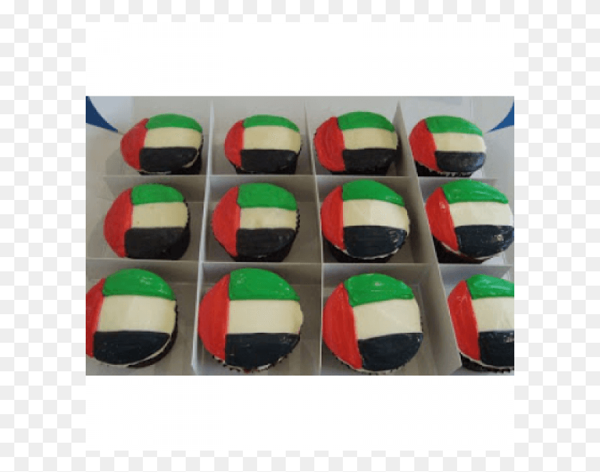 601x601 Uae Flag Design Cup Cake In Sharjah Cupcake, Rubber Eraser, Clothing, Apparel HD PNG Download