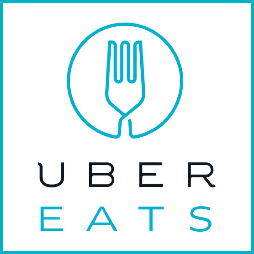 2319x2318 Uber Eats Logo, Cutlery, Fork Sticker PNG