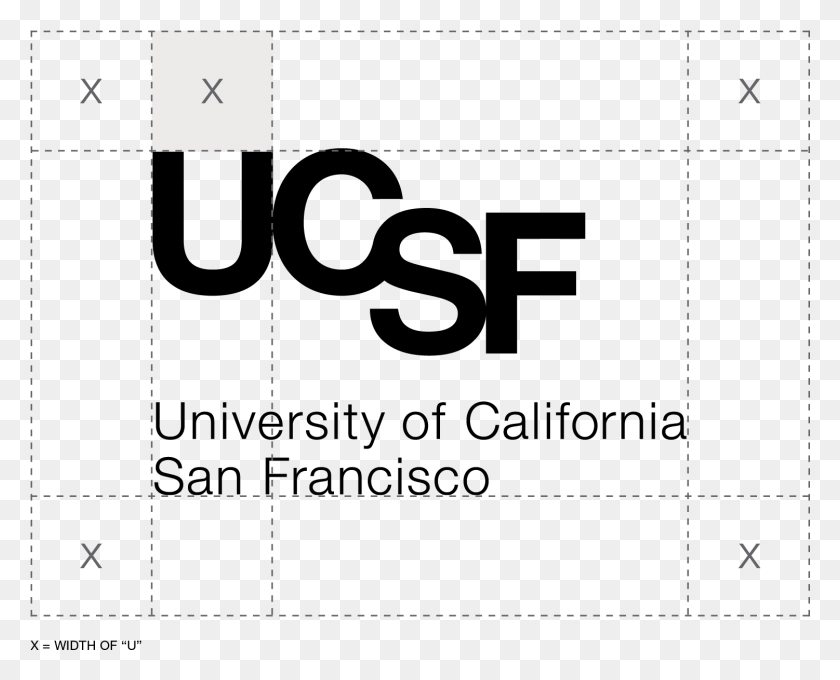 Ucsf Logo With Clear Space University Of California San Francisco, Text