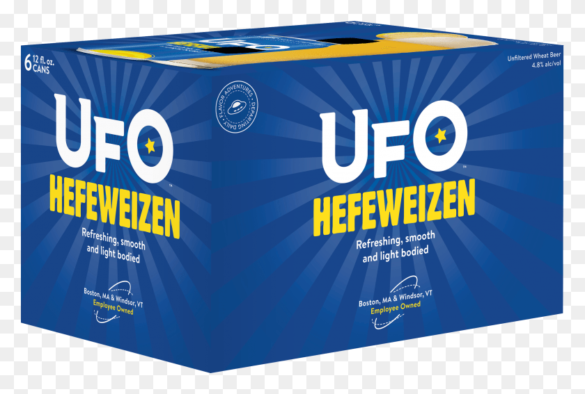 2567x1671 Ufo Hefeweizen 6 Pack Cans Pdf Banner, Advertisement, Poster, Flyer HD PNG Download