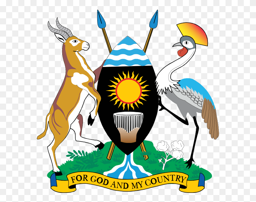 599x603 Uganda Virus Research Institute Coat Of Arms Of Uganda, Bird, Animal, Symbol HD PNG Download