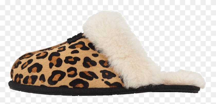 1327x589 Ugg Australia Scuffette Animal Print Slippers Specially Slip On Shoe, Rug, Fur, Mammal HD PNG Download
