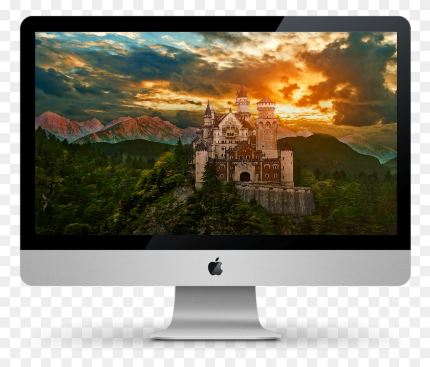 984x830 Ugh 4k Landscape Castle, Monitor, Screen, Electronics HD PNG Download