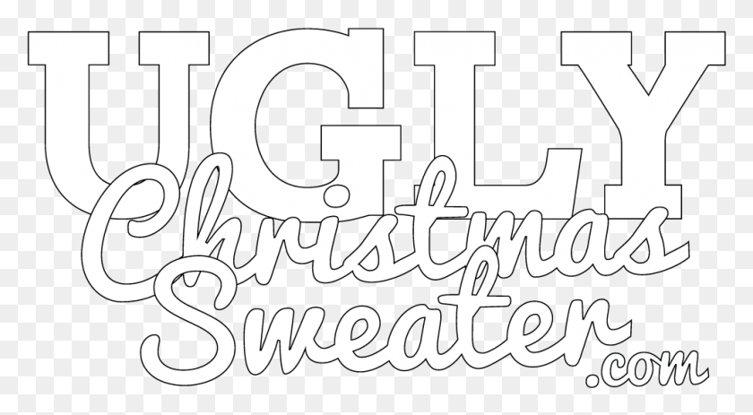 986x510 Ugly Christmas Sweater Logo White Eventifier, Text, Alphabet, Label HD PNG Download