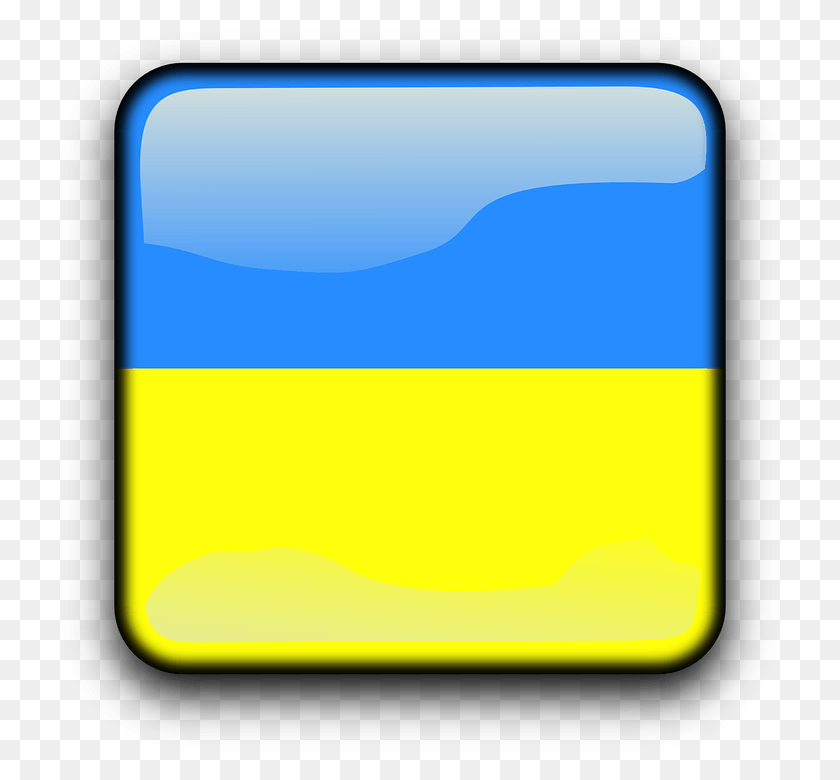 720x720 Ukraine Flag Country Nationality Square Button, Label, Text, Electronics HD PNG Download