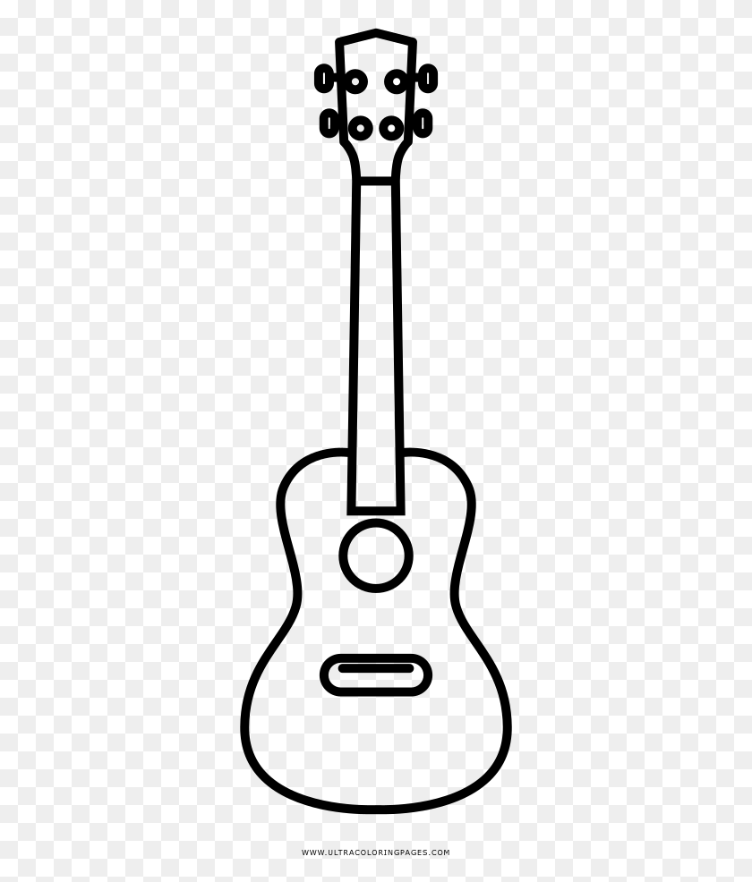 305x926 Ukulele Coloring, Gray, World Of Warcraft HD PNG Download