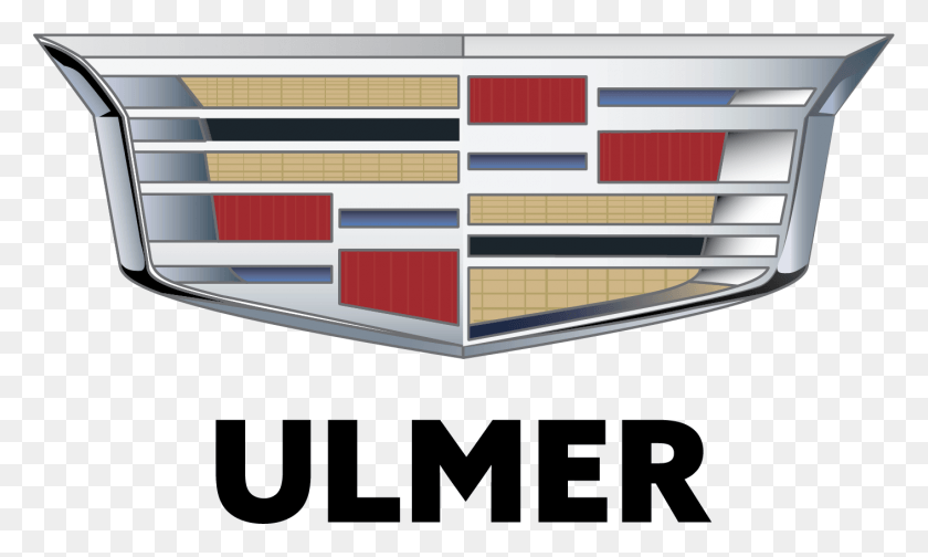 1410x804 Ulmer Cadillac Logo Cadillac Logo Black And White, Transportation, Vehicle, Postal Office HD PNG Download
