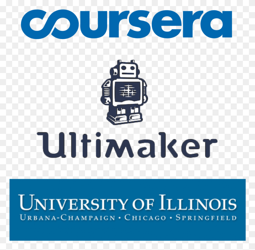 954x933 Ultimaker Сотрудничает С Университетом Иллинойса, Логотип Coursera, Флаер, Плакат, Бумага, Hd Png Скачать