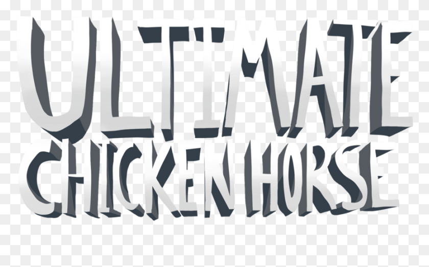 864x513 Descargar Png Ultimate Chicken Horse Salta A Playstation 4 Xbox Caligrafía, Word, Texto, Alfabeto Hd Png