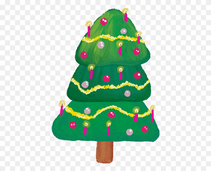 431x619 Ultimate Christmas Stickers Messages Sticker 10 Christmas Tree, Birthday Cake, Cake, Dessert HD PNG Download