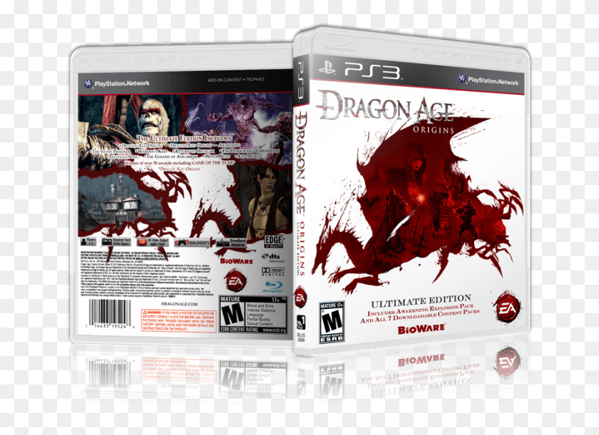 656x551 Ultimate Edition Box Art Cover Dragon Age Origins Ps3 Box, Текст, Человек, Человек Hd Png Скачать