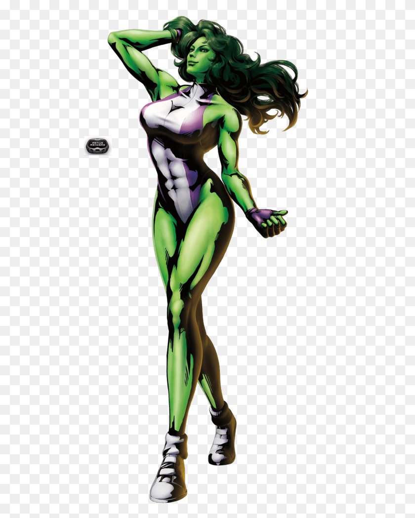 502x989 Descargar Png / Ultimate Marvel Vs Capcom 3 She Hulk, Graphics, Mano Hd Png