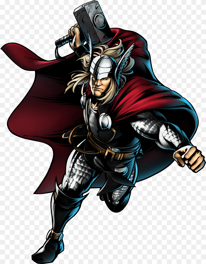 3469x4455 Ultimate Marvel Vs Capcom 3 Thor Transparent PNG