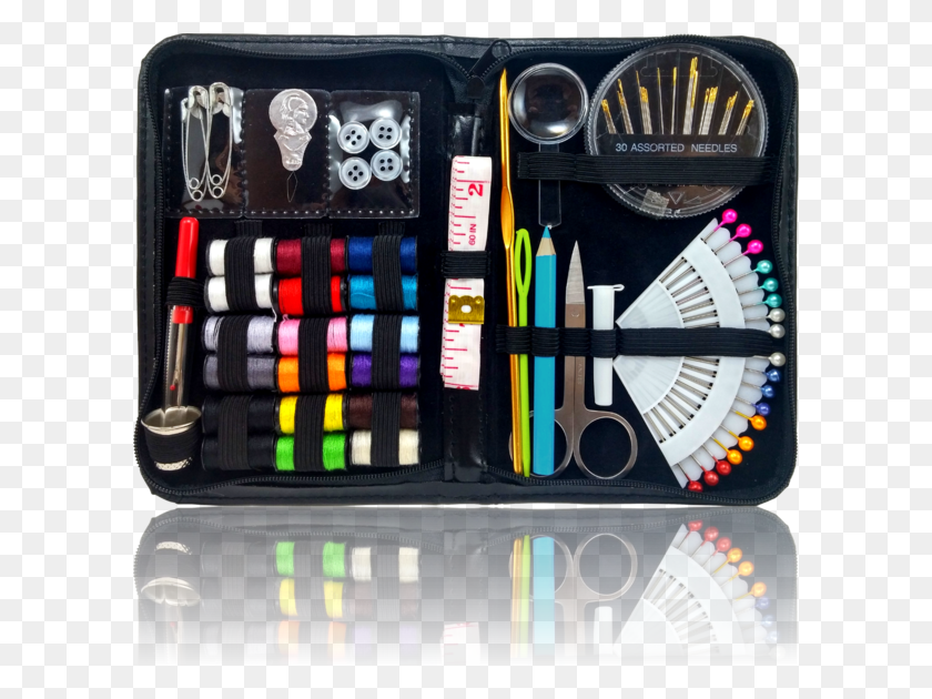 600x570 Ultimate Travel Sewing Kit Sewing Kit, Furniture, Drawer, Paint Container HD PNG Download