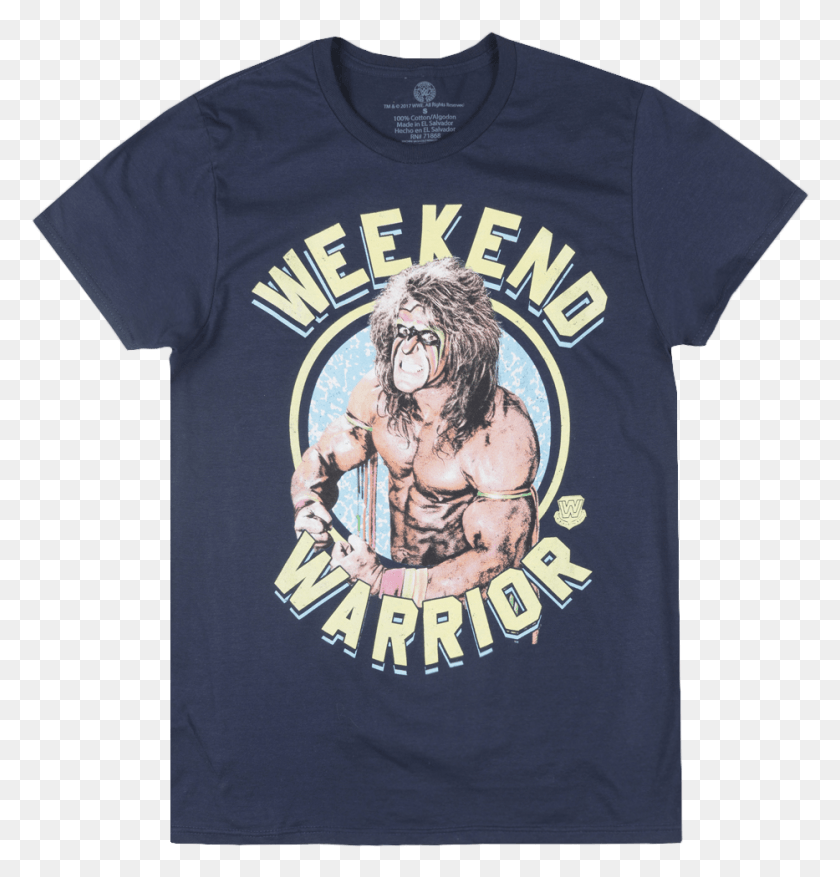 933x978 Descargar Png / Ultimate Warrior Weekend Tee El Ultimate Warrior, Ropa, Vestimenta, Camiseta Hd Png