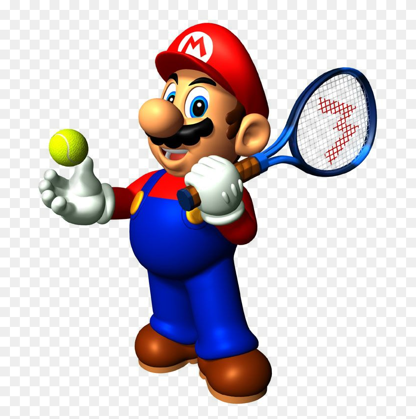 706x786 Descargar Png Ultra Smash Tiene Un Pequeño Día 1 Parche Mario Tennis 64 Mario, Super Mario, Toy Hd Png