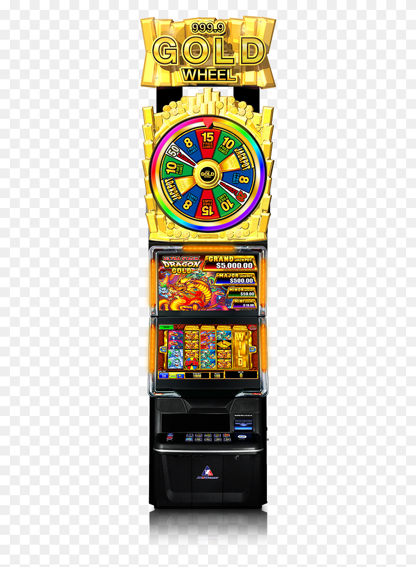 276x1085 Ultra Stack Dragon Gold The Great Beast Is Back With Gold Wheel Slot Machine, Gambling, Game, Mobile Phone HD PNG Download