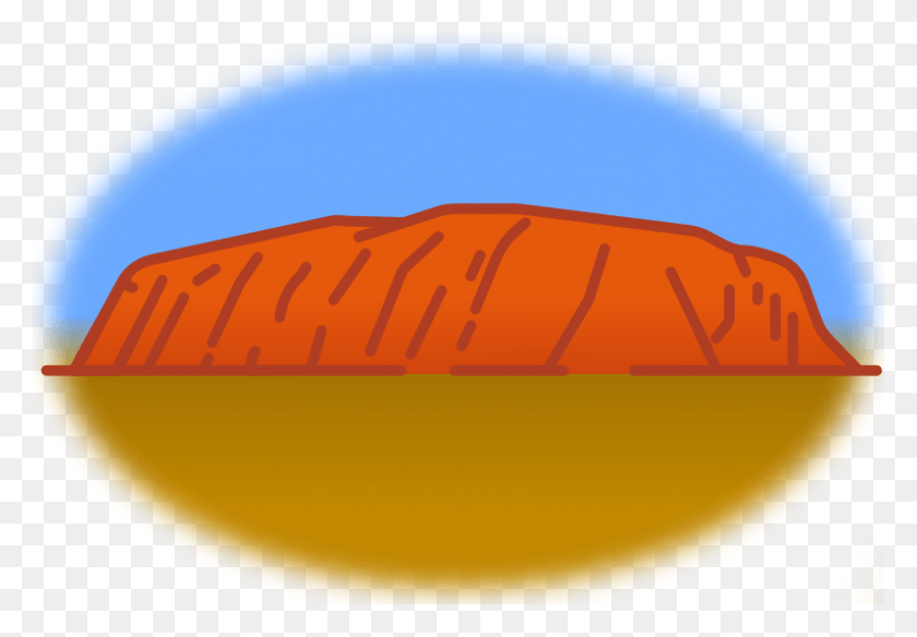 797x536 Uluru Sketch Portal Ipau Illustration, Bread, Food, Bread Loaf HD PNG Download