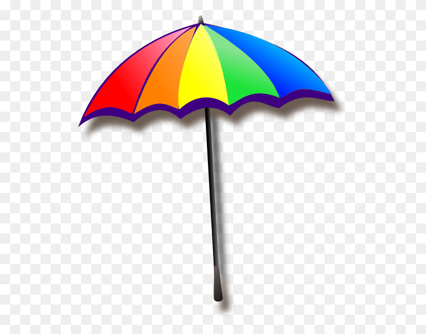 534x598 Umbrella Clipart Shade Rainbow Umbrella Clipart, Canopy, Lamp, Patio Umbrella HD PNG Download