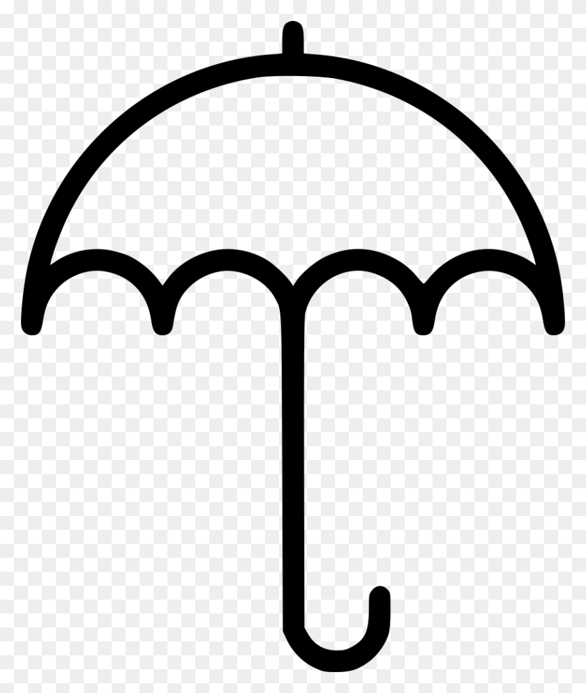 818x980 Umbrella Protect Rain Comments Adrenaline Icon, Stencil, Canopy, Stick HD PNG Download