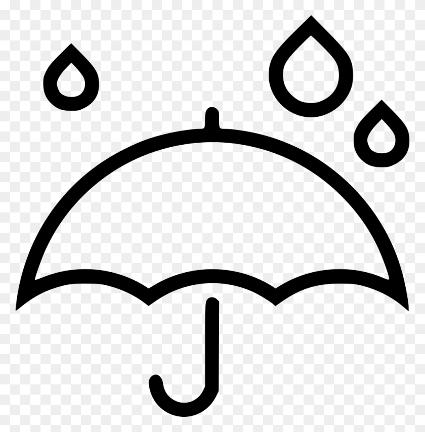 962x980 Umbrella Rain Drops Comments, Stencil, Text, Symbol HD PNG Download