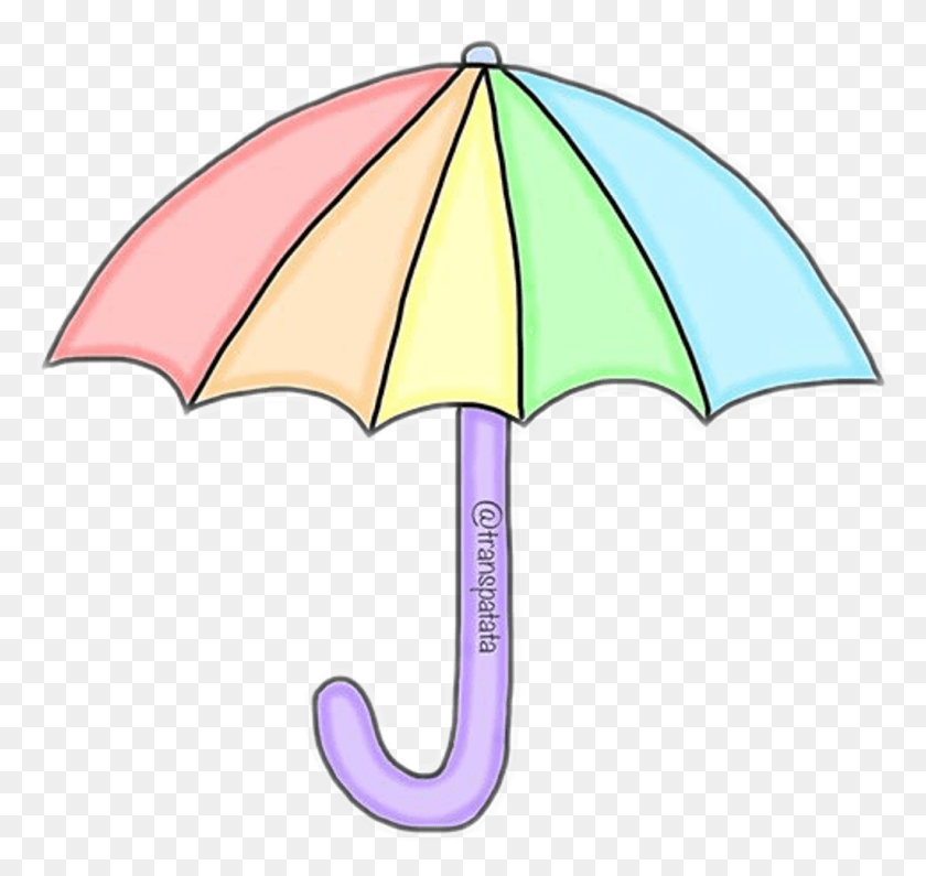 1024x965 Umbrella Rainbow Rainbows Rain Umbrellas Overlay Umbrella, Canopy, Tent, Hammer HD PNG Download