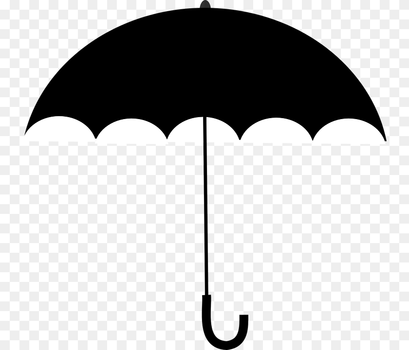 748x720 Umbrella Vector Black Umbrella Clipart, Canopy Transparent PNG