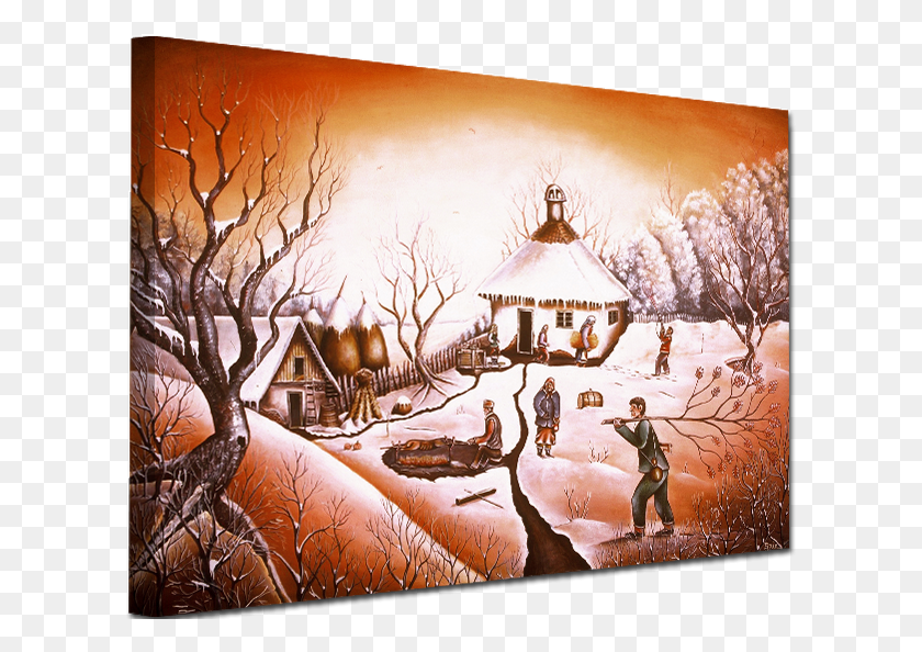 611x534 Umetnike Srpsko Selo Painting, Person HD PNG Download