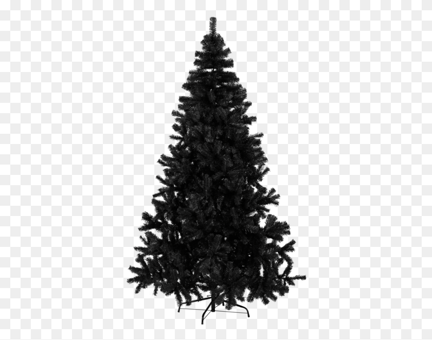 357x601 Uml Vnon Stromek Ern, Christmas Tree, Tree, Ornament HD PNG Download