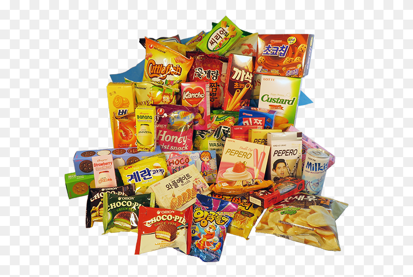 579x504 Umshikbox Korean Snack Box Asian Snacks, Food, Candy HD PNG Download