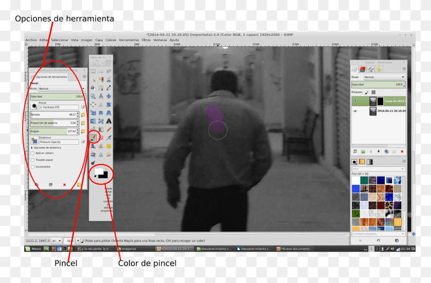2045x1288 Una Vez Modificados Los Colores De La Imagen Damos Gimp, Person, Human, Monitor HD PNG Download