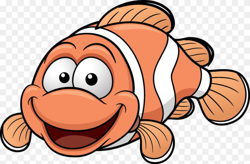 1100x721 Unassisted Climb Out Of The Pool Clown Fish Cartoon, Baby, Person, Animal, Sea Life Sticker PNG