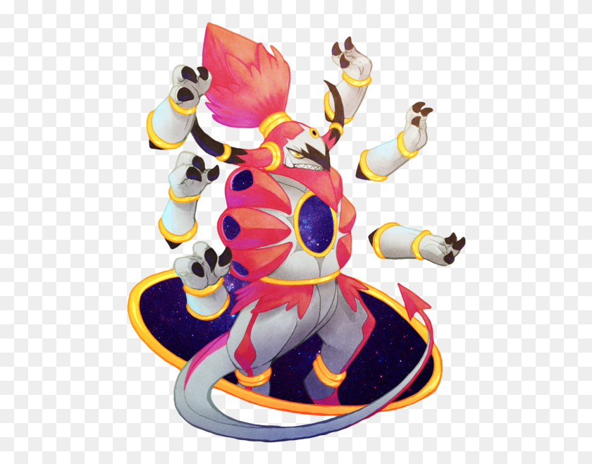 482x598 Unbound Hoopa Drawing From My Sketchbook Initially Illustration, Toy, Leisure Activities, Performer HD PNG Download