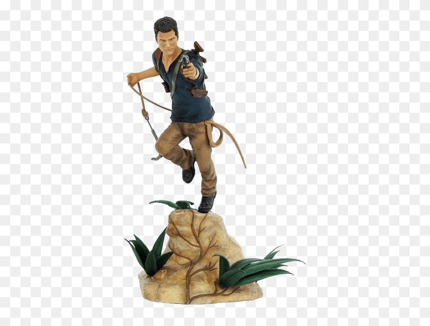 361x576 Uncharted 4 A Thief39s End Pvc Statue Nathan Drake 30 Uncharted 4 Nathan Drake Statue, Person, Human, Plant HD PNG Download