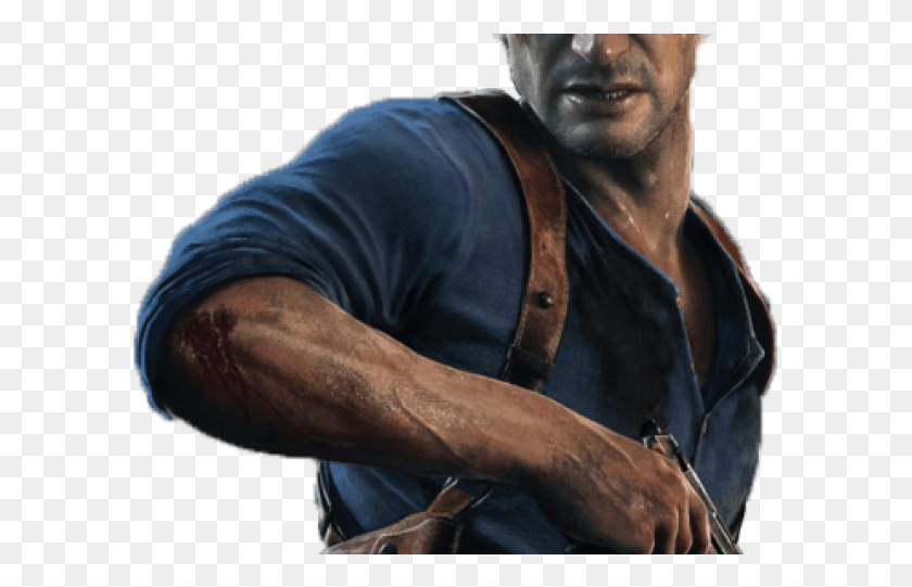 596x481 Uncharted 4 In Game, Person, Human, Arm HD PNG Download