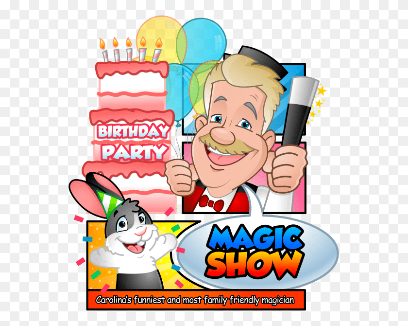 559x610 Uncle Bucks Magic Show For Kids Birthday Parties Charlotte Uncle Bucks Magic Show, Dessert, Food, Cream HD PNG Download