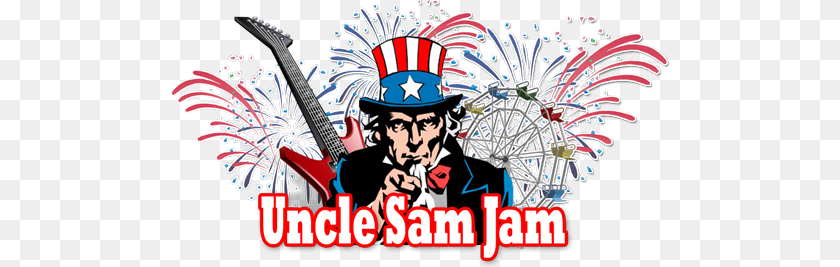 500x267 Uncle Sam Jam Downriver Restaurants, Person, People, Adult, Man Clipart PNG