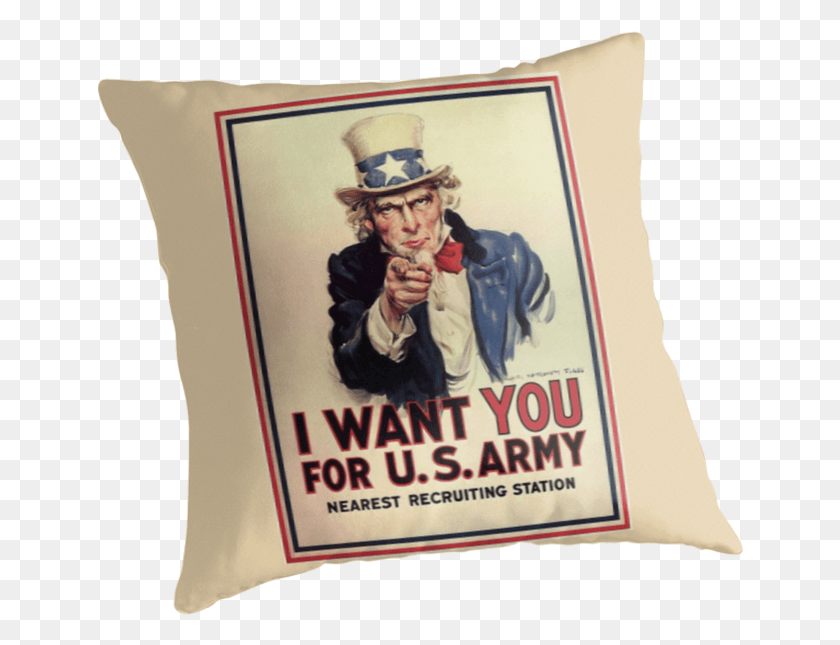 649x585 Uncle Sam Recruitment Want You For Us Army, Pillow, Cushion, Poster HD PNG Download
