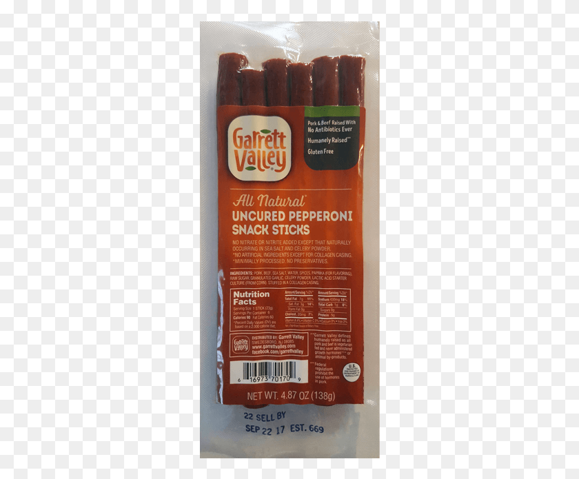 262x635 Uncured Pepperoni Snack Sticks Product Photo Pepperoni, Bottle, Menu, Text HD PNG Download